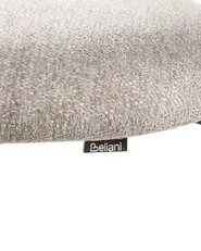 Ruokatuolisetti 2 kpl COWLEY Chenille Ruskeanharmaa_1040065