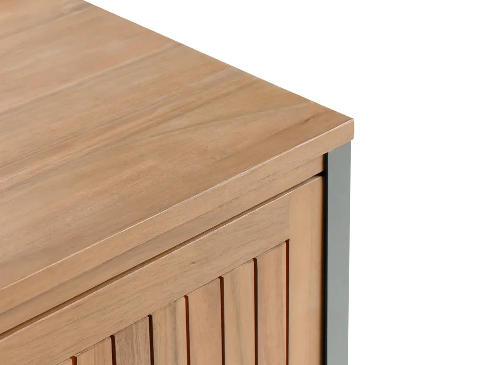 Outdoor Kitchen Cabinet IVREA Brown Certified Acacia Wood_987986
