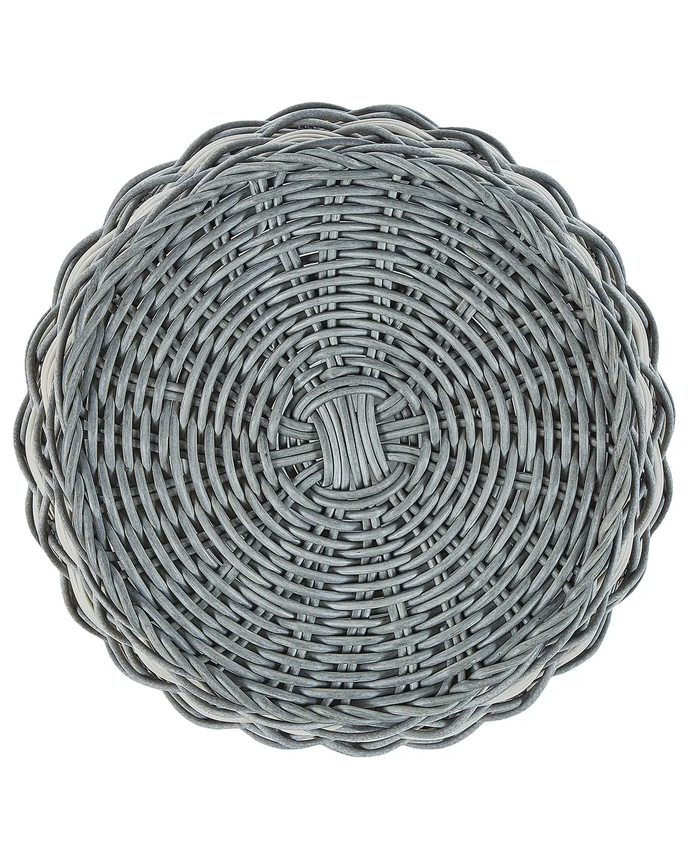 Set of 3 Wicker Planters GEFIRA 31/39/49 cm PE Rattan Grey_826527