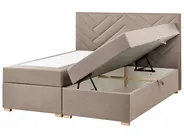 Kontinentalsäng med förvaring ESQUIRE Taupe 160 x 200 cm_1016255