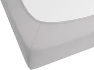 Fitted Sheet HOFUF 140 x 200 cm Cotton Light Grey_815876