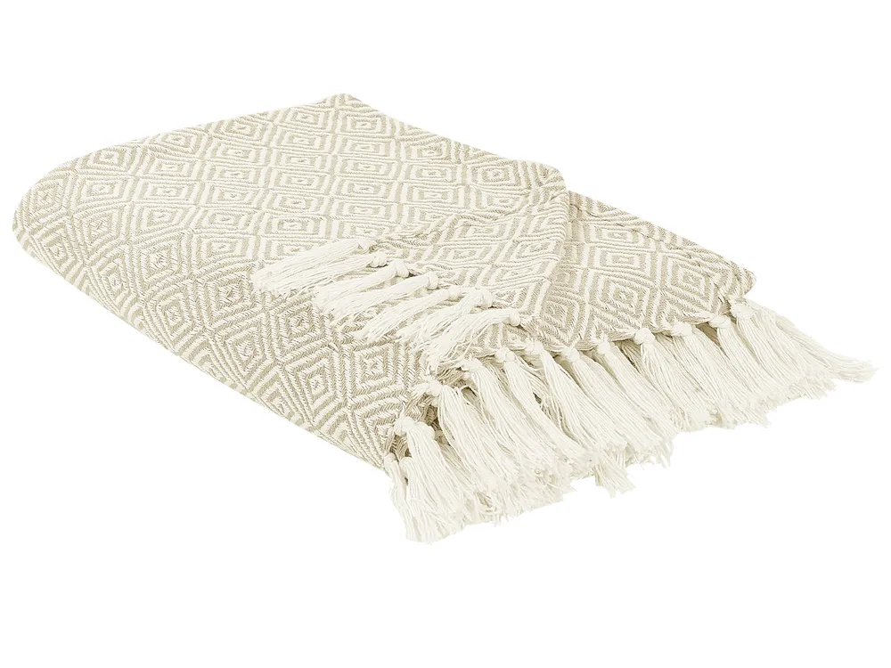 Bedspread TOUTLI Cotton 220 x 240 cm Light Beige