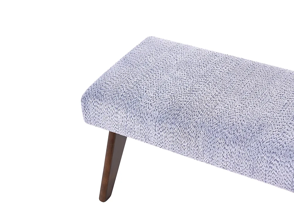 Upholstered Bench TAMRE Chenille Light Blue/ Dark Brown_1183156