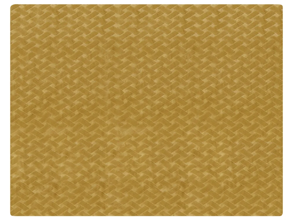 Bedspread SITAPUR Faux Fur 150 x 200 cm Mustard_917674
