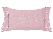 Set of 2 Decorative Cushions TANSY 40 x 60 cm Cotton Pink Solid_1183923