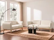 Sofa 3 Seater LJUNG Boucle Light Beige_1076609