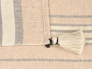 Blanket YARSELI Cotton 130 x 170 cm Beige_864057