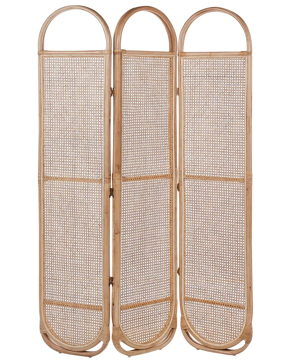 Tilanjakaja 3 paneelia CORTONA 118 cm 180 cm Vaaleanruskea_866380