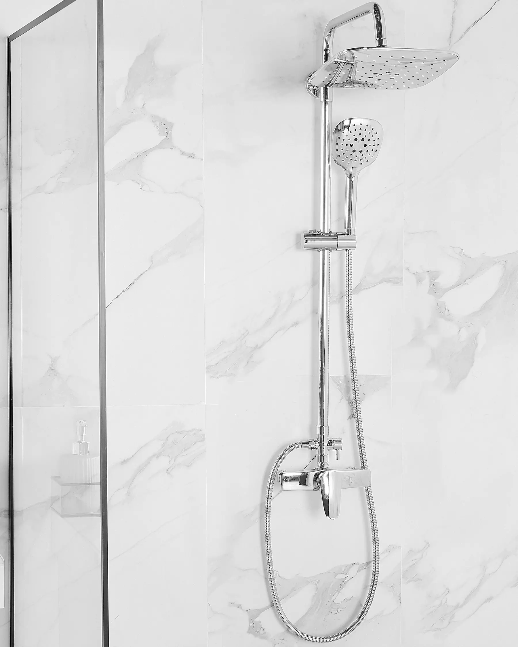 Mixer Shower Set with Rainshower HOWICK Silver_786787