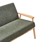 Sofa 3 Seater ESRUM Fabric Light Brown/ Green_1015832