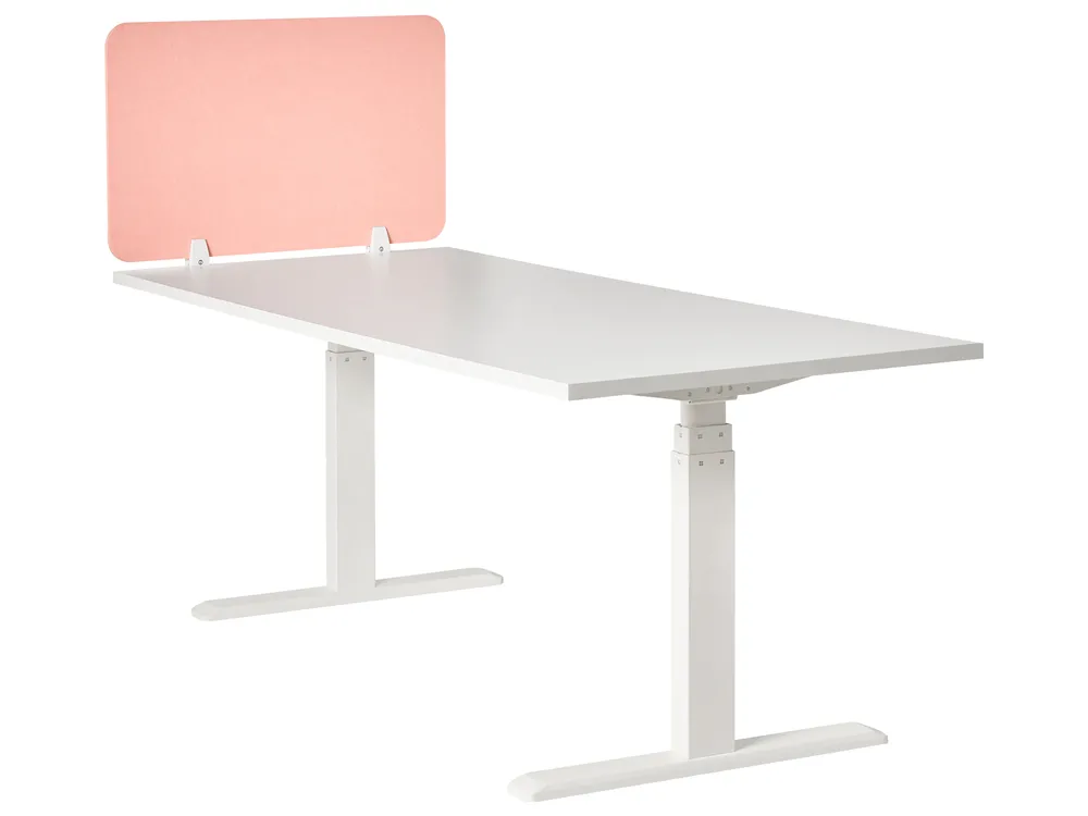 Desk Screen SPLIT 80 x 50 cm Peach Pink_1050618