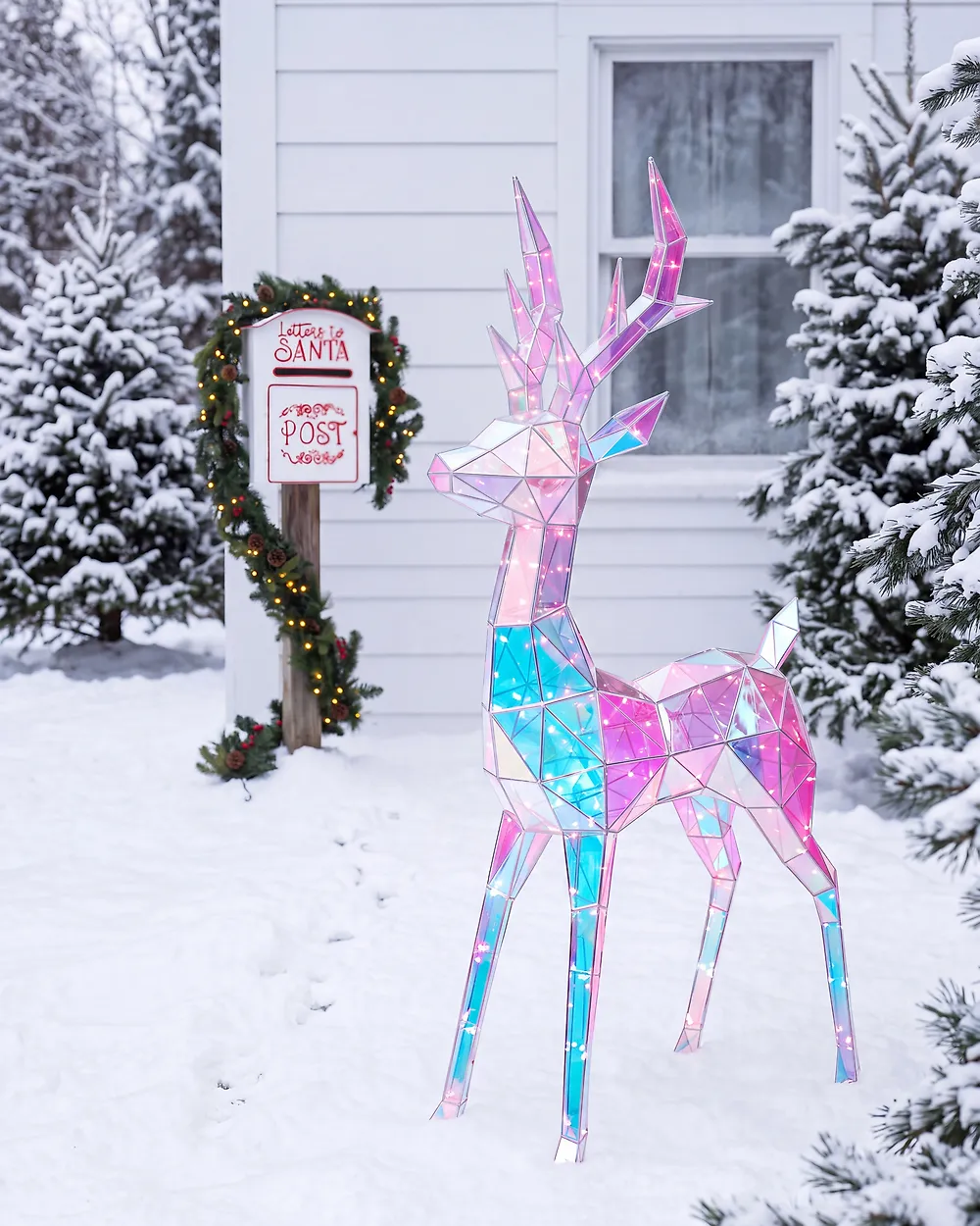 Ulkokoriste LED-valo HALSUA 76 cm Poro Monivärinen_1175571