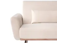Sofa Bed 3 Seater EINA Velvet Light Beige_1057724