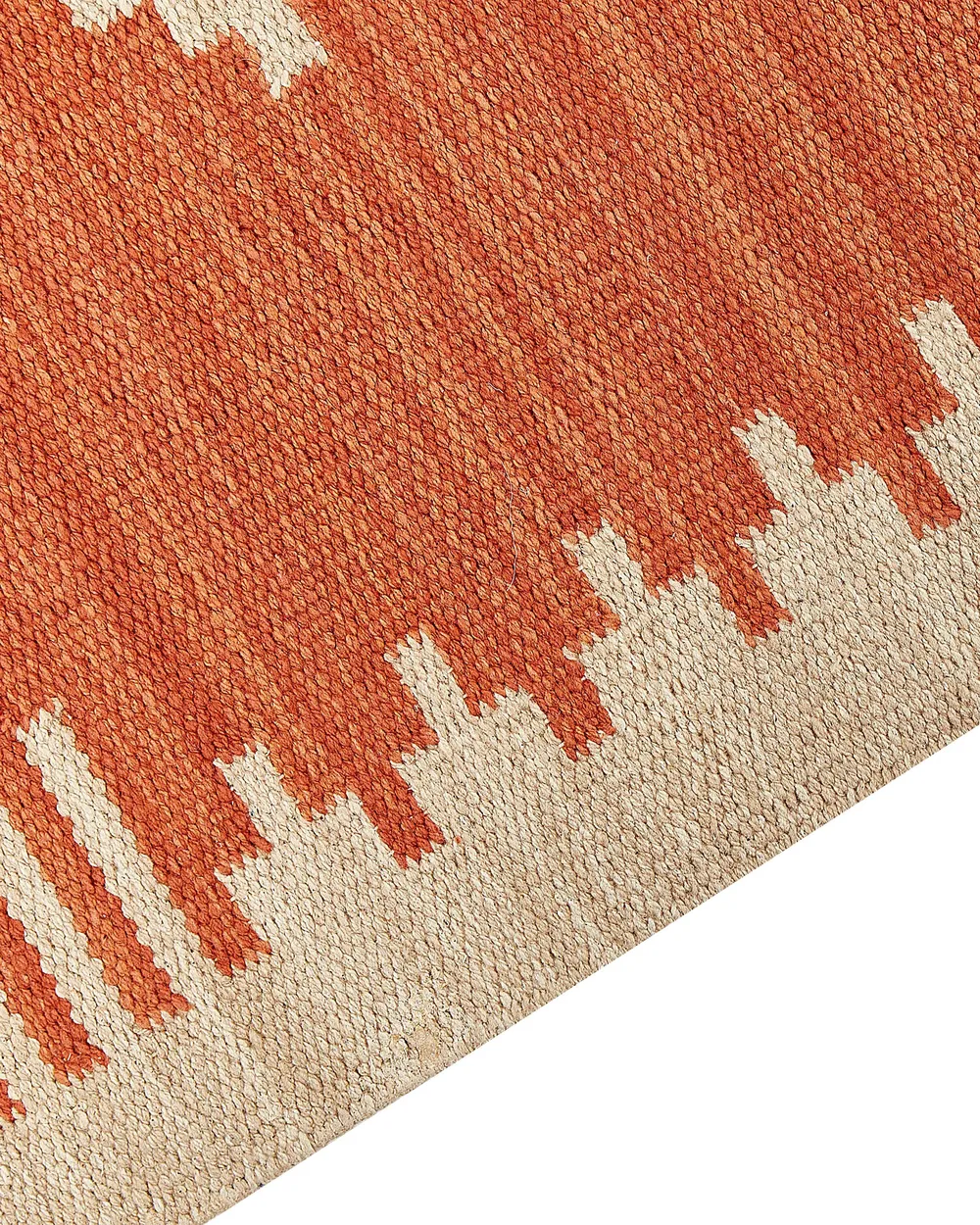Rug GAVAR Orange 160 x 230 cm Kilim Cotton_869213