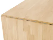 Förlängningsbart matbord LOUISIANA Ljusbrun 120/160 cm 75 cm Trä_697831