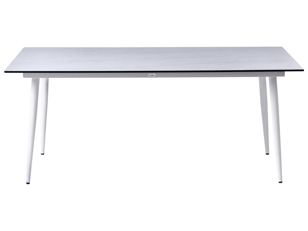 Garden Dining Table TOLENTINO 180 cm 90 cm Stone Effect Travertine Effect_1029919