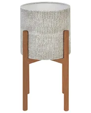 Korotettu kukkaruukku PINSAPO 30 cm Metalli Harmaa_923569