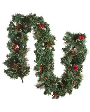 Christmas Garland LED TENALA 180 cm Green_813304