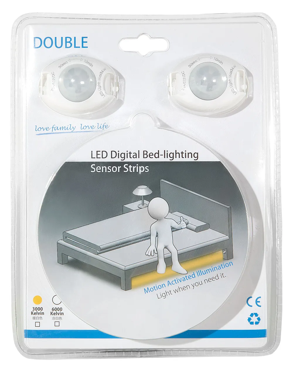 LED Strip Lights ATRATO 240 cm with Motion Sensor White_508063