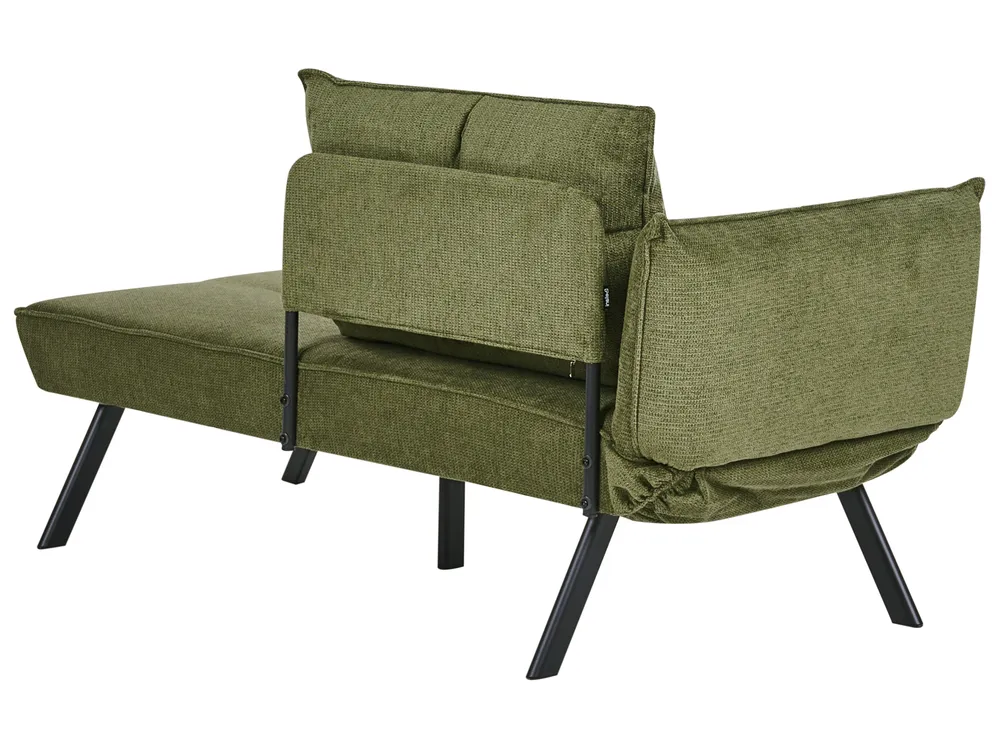Left-Hand Chaise Longue ROCAMADOUR Fabric Green_1029332
