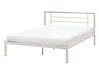Säng med lamellram Metall CUSSET 140 x 200 cm Ljusbeige