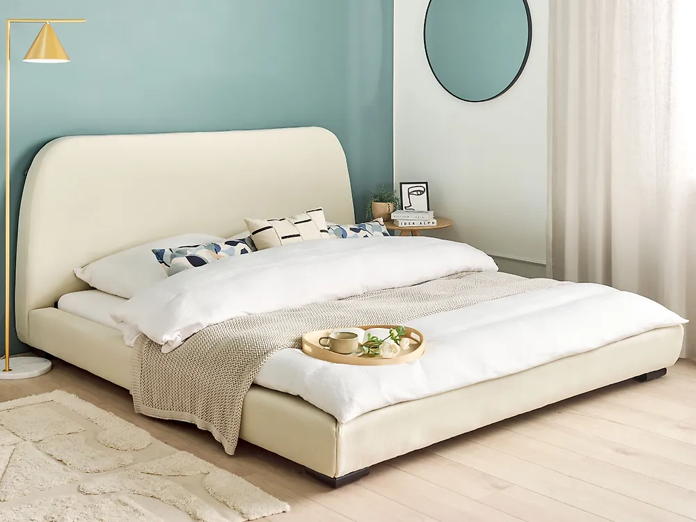 Säng med lamellram ROISEL 180 x 200 cm Beige_1185074
