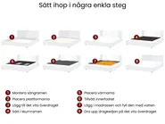 Vattensäng Bouclé ZEN 180 x 200 cm Brun askfanér_1026253