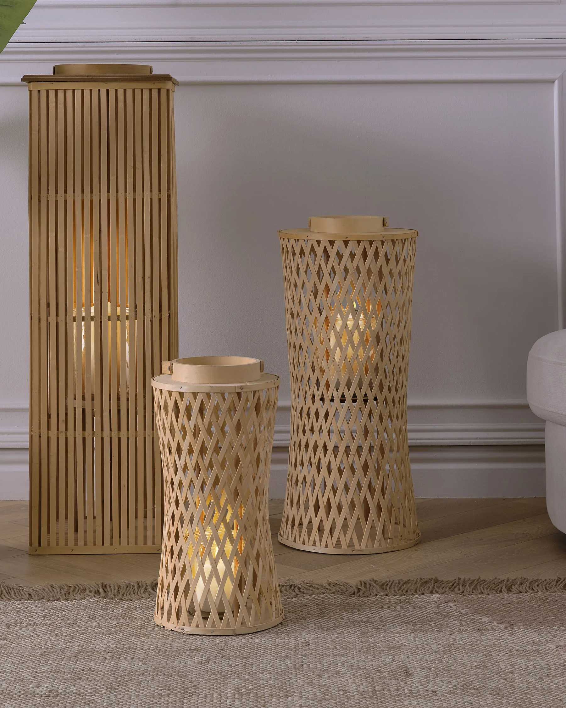 Lykta MACTAN 38 cm Bambu Naturlig_873502