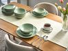 Set of 18 Dinnerware VIVANI Stoneware Green