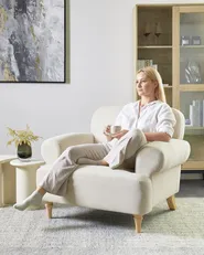 Armchair KIBERG Fabric Light Beige_959709