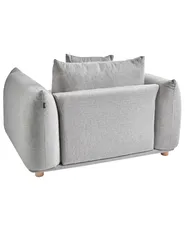 Armchair LUVOS Fabric Light Grey_970174