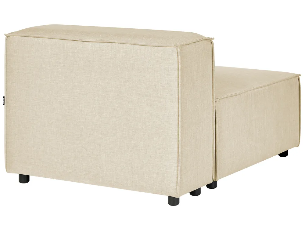 1-Seat Section APRICA Faux Linen Beige_860327