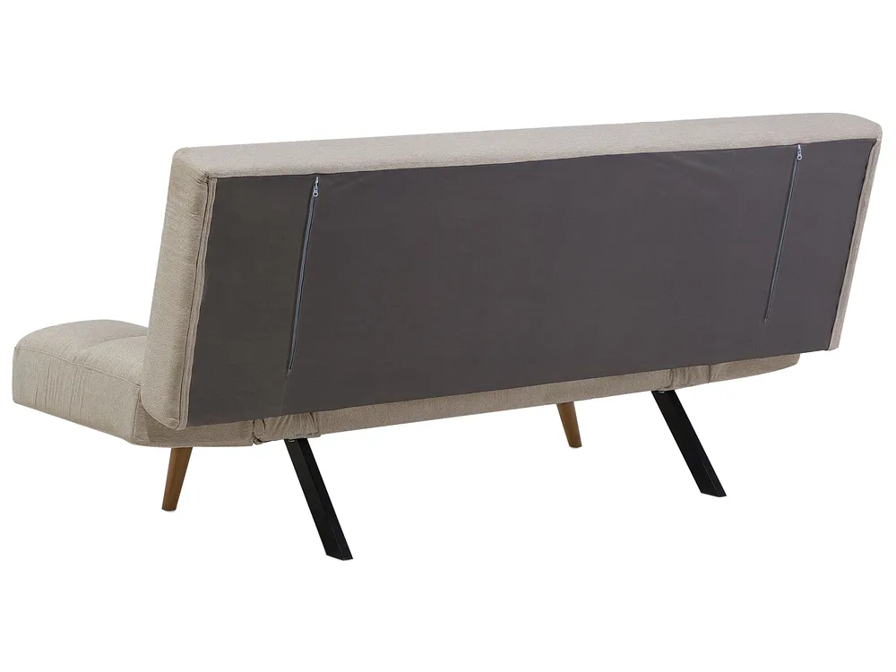 Sofa Bed 2 Seater INGARO Fabric Beige_711876