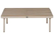 Sofabord til hagen FIVIZZANO 70 cm 90 cm Akasietre Beige_1159297