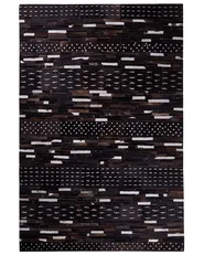 Rug AKSEKI Dark Brown 140 x 200 cm Leather_764600