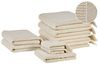 Set of 9 Towels ATIU Terry Cotton Beige