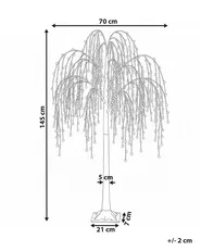 Outdoor Decoration LED NILLAKA 145 cm Tree Silver_1015288