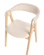 Set of 2 Dining Chairs DAY Boucle Light Brown/ Beige_949163