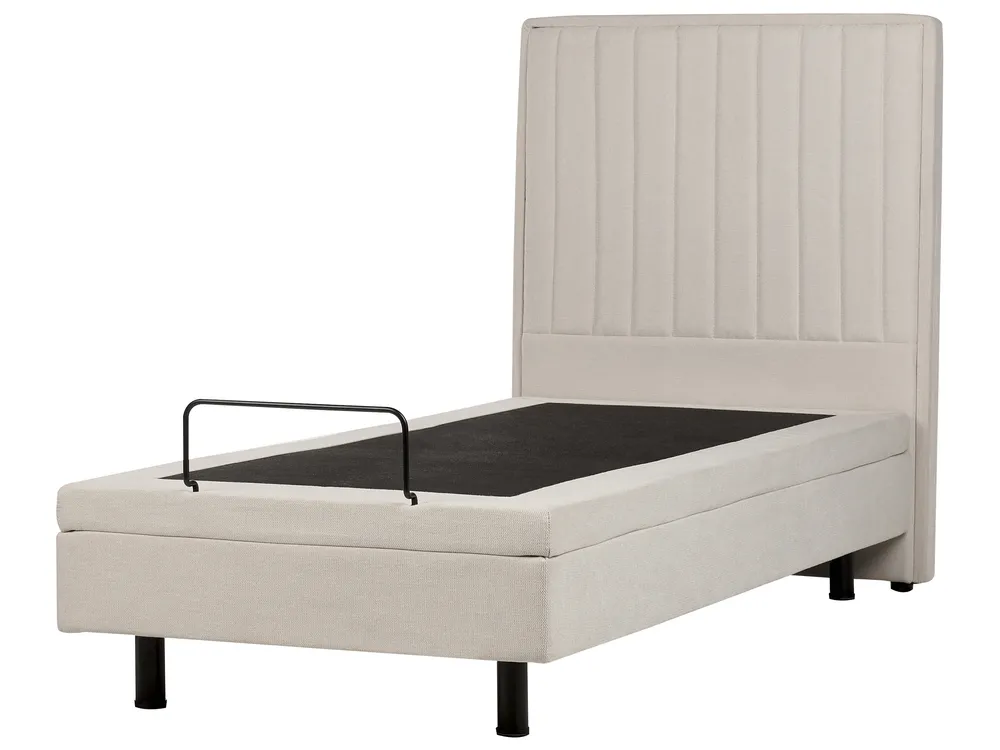 Justerbar säng  DUKE II 90 x 200 cm Ljusbeige_910517