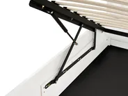 Ottoman Bed LAMBRES Pine Wood White 140 x 200 cm (EU Double)_985614