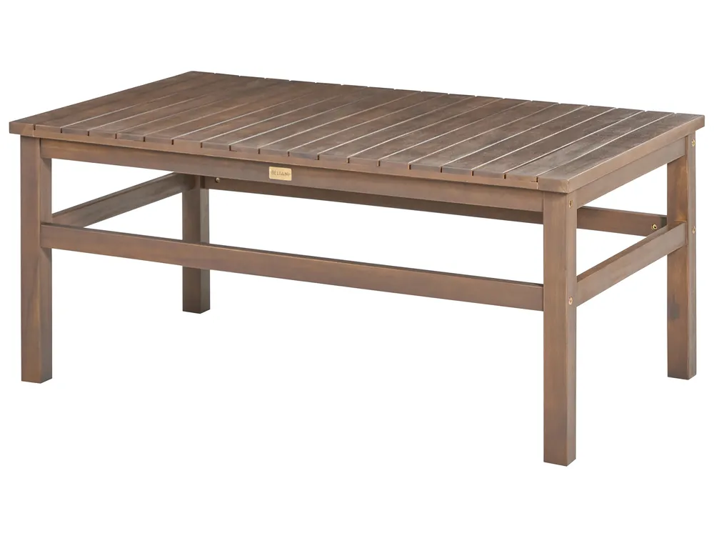 Garden Lounge Set with Table 4 Seater MANILA Acacia Wood Dark Brown_862470