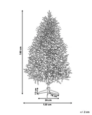 Artificial Snowy Christmas Tree FORAKER 180 cm White_783401