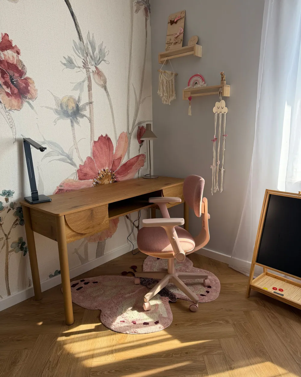 Home Office Desk SENDRA 140 cm x 50 cm Light Brown_1175367
