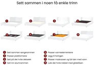 Vannseng Kunstskinn ZEN 160 x 200 cm Hvit_1020645