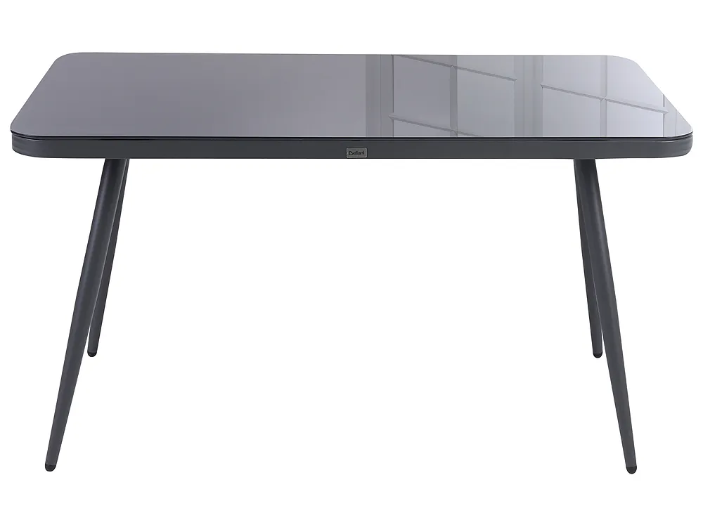 Puutarhapöytä LIPARI 140 cm 80 cm Lasi Harmaa_1149342