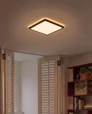 LED Ceiling Lamp TIVORA with Remote with Dimmer Black_1131130