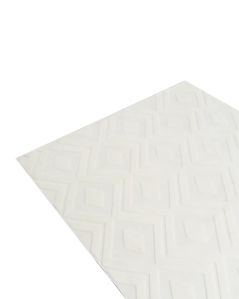 Rug KEVIREL Off-White 160 x 160 cm_1124518