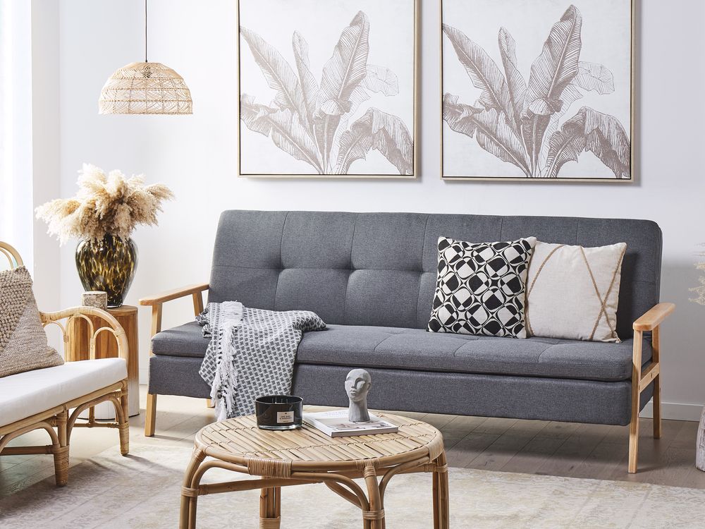 Bäddsoffa 3-sits TJORN Grå