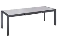 Extending Garden Dining Table BINASCO 160/220 cm 90 cm Stone Effect Grey_1078308