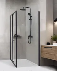 Shower Enclosure YORO 800 x 1000 x 1850 mm Black_944611